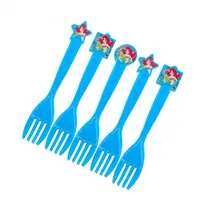 Garfos Descartaveis para Festa Party Favlors Ariel 10PCS