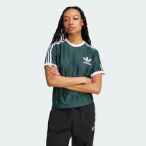 Adidas Remera Fem 3 Stripes Pinstripe IY7230 Verde (T)L