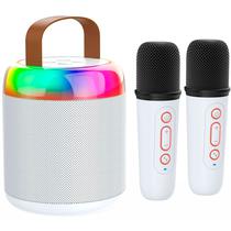 Speaker Yookie SK26 - USB/Aux/SD - Bluetooth - 6W - com 2X Microfones - Branco