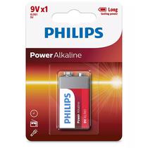 Pilha Alcalina Philips 9V 6LR-61P1B