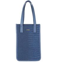 Bolsa Matera Terrano com Bolso - Croco Azul