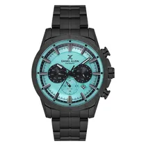 Relogio Analógico Masculino Daniel Klein DK.1.14005-2 Exclusive Gent / Pulseira de Aço Inoxidável - Preto/Azul