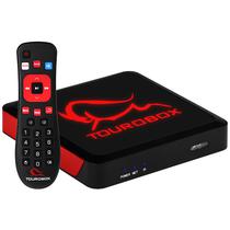 Receptor Fta Tourobox 4K Ultra HD com Iptv de 8GB Emmc/1GB Ram - Preto/Vermelho