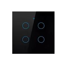 Interruptor de Luz Inteligente Moes WRS-BR4 4 Botoes - Preto