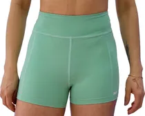 Short Legging Joog 2025 Verde Theos Feminino