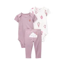Conjunto Infantil Carter's 1P596710 Niña 3PZS