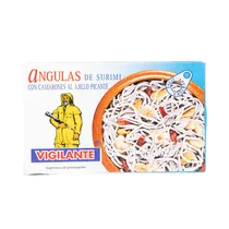 Vigilante Angulas de Surumi Con Camarones Al Ajillo Picante 110G