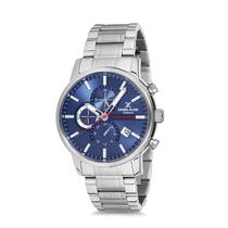 Relogio Analogico Masculino Daniel Klein Exclusive DK12213-2 - Prata e Azul