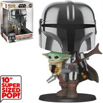 Funko Pop Star Wars The Mandalorian - The Mandalorian With The Child 380 (Super Sized 10EQUOT;)