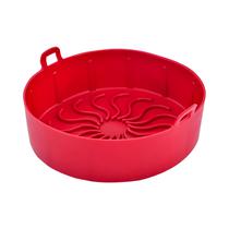 Molde Redondo de Silicona para Air Fryer MS-6261 16 X 6 CM Rojo