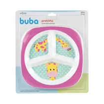 Plato Con Divisoria Jirafa Buba 10704