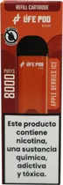 Vape Descartável Life Pod - Apple Berries Ice - 8000 Puffs