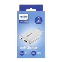 Carregador de Parede Philips DLP4322CW/70 USB-A | USB-C 33W - White