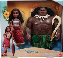 Bonecos Moana & Maui Voyager Set Disney Moana 2 Mattel - JDD42
