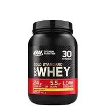 Optimum Nutrition Gold Standard Whey Banana Cream 27 Servicios Plastico Negro