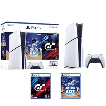 Console Sony Playstation 5 Standard Slim CFI-2015A 4K 1 TB + Gran Turismo 7 + Astrobot - Branco