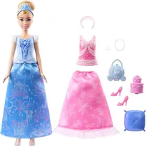 Boneca Cinderella 2 In 1 Stories Disney Princess Mattel - JCR95