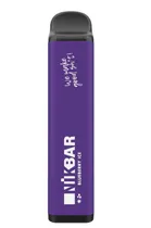 Vape Descartácvel Nikbar 1000 Puff - Blueberry Ice (Sem Nicotina)