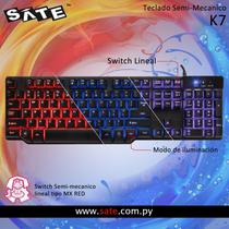 Teclado Sate K71 Portugues Gamer Semi Mecanico