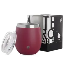 Cuia Terrano com Tampa Acrílica AC403010021 de 240ML - Bordo