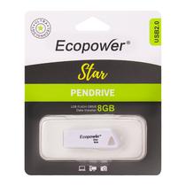 Pendrive Ecopower Star EP-8GB - 8GB - Branco