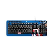 Teclado USB Xtech XTK-M401CA Capitan America Azul Espanol Multimedia