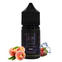 Essencia para Vaper BLVK Unicorn Pink Nicotine Salt Iced Berry Peach com 50MG Nicotina - 30ML