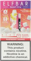 Vape Descartavel Elf Bar Sweet King Raspberry Orange 40000 Puffs