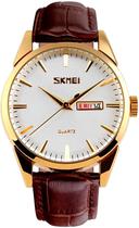 Relogio Skmei 9073 Gold/White - Feminino