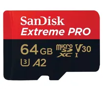 Cartão de Memória Micro SD Sandisk Extreme U3 64G / 200MBS - (SDSQXCU-064G-GN6AA)