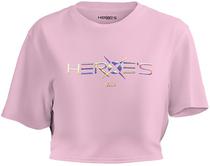 Camiseta Curta Heroe's Dynamic Club Rosa - Feminino