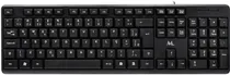 Teclado Mtek KB-8187 com Cabo - Preto (Português)