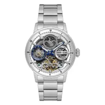 Relogio Analógico Masculino Daniel Klein DK.1.14043-1 Skeleton / Pulseira de Aço Inoxidável - Prata