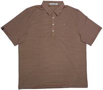 Outlet Camisa Polo Criquet Marrom Listrado Masculina