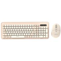 Teclado FTX Wireless/Bluetooth + Mouse FTXGK02 Portugues - Dourado