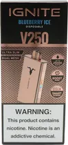Vape Descartável Ignite V250 Blueberry Ice 25000 Puffs Rose