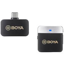 Microfone Boya BY-M1V3 Sem Fio USB-C- Preto/Cinza (1TX+1RX)