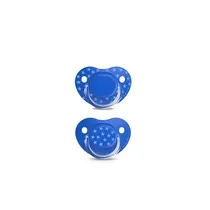 Suavinex Nursery Chupete Anatomico 0/6M 2U The Basics Polipropileno/Silicona 0-6M+ Azul