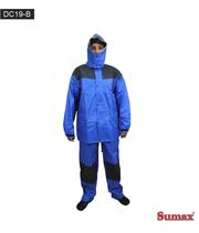 Sumax Pesca Vestuario Capa de Lluvia DC19 - Con Forro Nylon L Azul