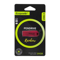 Pendrive Ecopower Rainbow EP016GB - 16GB - Vermelho