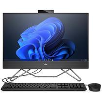 Desktop All In One HP 205 6H7E9LT 23.8" AMD Ryzen 5 5500U 8 GB DDR4 256 GB SSD - Preto