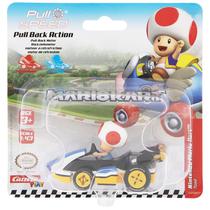 Carrinho Toad Nintendo Mario Kart Pull Speed Carrera Toys - 15818317