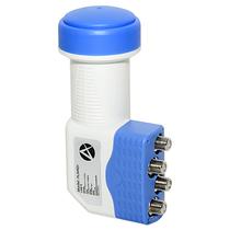 LNB Alphasat ALN401 com 4 Saidas - Branco/Azul