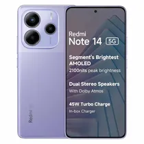 Smartphone Xiaomi Redmi Note 14 5G Global 128GB 6GB Ram Dual Sim Tela 6.67" - Roxo (Lacre Pequeno)