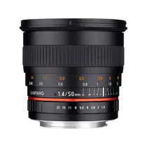 Lente Samyang Sony MF 50MM F/1.4 e FF As Umc