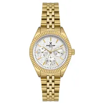 Relogio Analogico Feminino Daniel Klein DK.1.13927-2 Exclusive Lady / Pulseira de Aço Inoxidável - Dourado