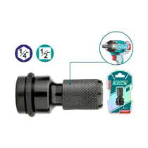 Adaptador de Cuadrado A Hexágono Total TAC60501 50MM 1/2 A 1/4