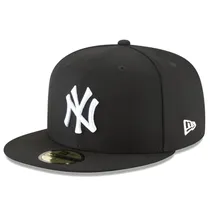 Bone New Era MLB 59FIFTY Nova York Yankee Preto