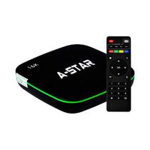 Receptor TV Box A-Star 16K 16GB Ram, 128GB, Android 12.1 - Preto