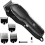 Máquina de Cortar Cabelo Megastar GWE032 Recarregável - Transparente/Preto